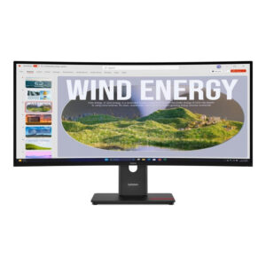Lenovo ThinkVision T34WD-40 34-inch 3440 x 1440p WQHD 21:9 120Hz 4ms LED VA Curved Monitor 64AEGAT1SA