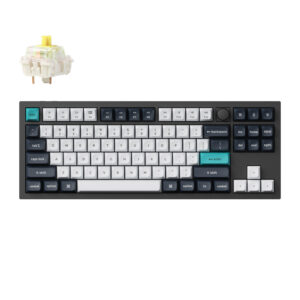 Keychron Q3 Max QMK/VIA 80% Wireless Custom Mechanical Keyboard (Banana Switch) - Carbon Black