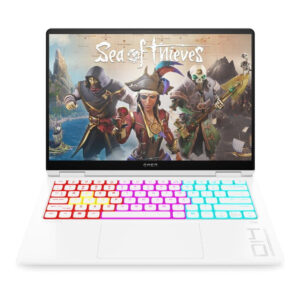 HP OMEN Transcend 14-fb1003ni 14-inch 3K OLED AI Laptop - Intel Core Ultra 7 255H 1TB SSD 32GB RAM RTX 5060 Win 11 Home Ceramic White