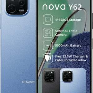 Huawei Nova Y62 4G Dual Sim 128GB (Blue, 128 GB) (4 GB RAM)