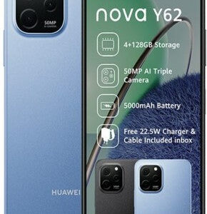 Huawei Nova Y62 (Sapphire Blue, 128 GB) (4 GB RAM)