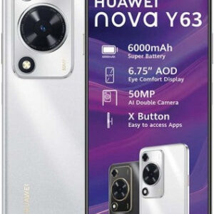 Huawei Nova Y63 4G Dual Sim 128GB (Silver, 128 GB) (4 GB RAM)