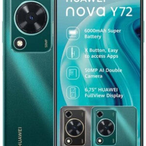 Huawei Nova Y72 4G Dual Sim 128GB (Green, 128 GB) (8 GB RAM)
