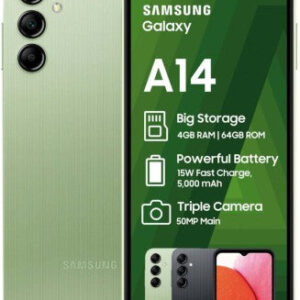 Samsung Galaxy A14 (Light Green, 64 GB) (4 GB RAM)