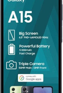Samsung Galaxy A15 (Black, 128 GB) (4 GB RAM)