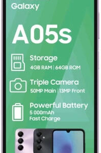 Samsung Galaxy A05s (Light Violet, 128 GB) (4 GB RAM)