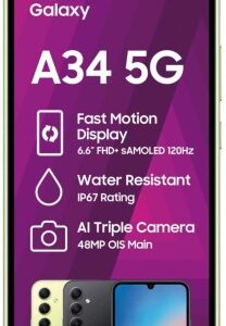 Samsung Galaxy A34 5G (Green, 128 GB) (6 GB RAM)