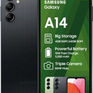 Samsung Galaxy A14 (Black, 64 GB) (4 GB RAM)