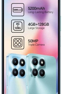 Honor X6A (Black, 128 GB) (4 GB RAM)