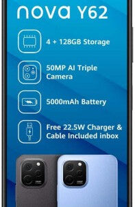 Huawei Nova Y62 (Blue, 128 GB) (4 GB RAM)