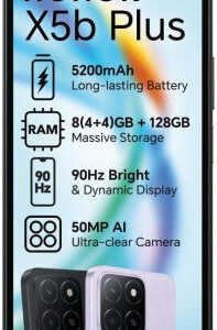 Honor X5B PLUS 4G DS (Purple, 64 GB) (6 GB RAM)