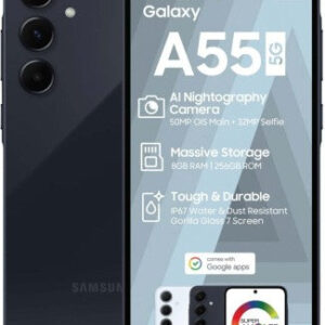 Samsung 256GB | Galaxy A55 5G | BLK (Black, 256 GB) (8 GB RAM)