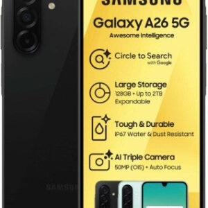Samsung Galaxy A26 5G (Black, 128 GB) (6 GB RAM)