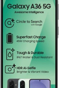 Samsung Galaxy A36 DS (Light Green, 128 GB) (6 GB RAM)