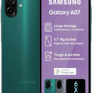 Samsung Galaxy A07 (Green, 128 GB) (4 GB RAM)