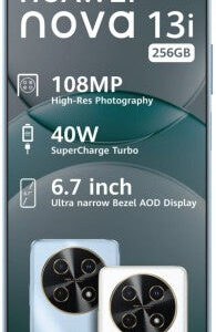 Huawei Nova 13i DS (White, 256 GB) (8 GB RAM)