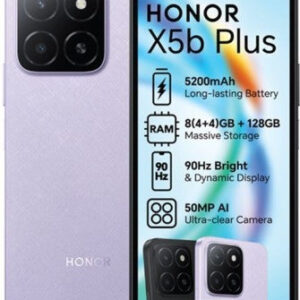 Honor X5b Plus 128GB LTE Dual Sim (Starry Purple, 128 GB) (4 GB RAM)
