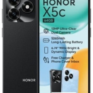 Honor X5c (Midnight Black, 64 GB) (4 GB RAM)