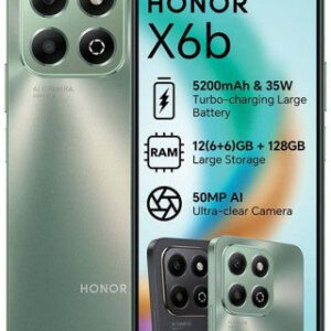 Honor X6b 4G Dual Sim 128GB (Green, 128 GB) (6 GB RAM)