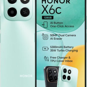 Honor X6c 4G Dual Sim 128GB (Green, 128 GB) (6 GB RAM)