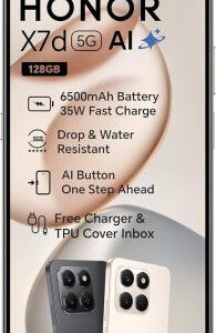 Honor X7d (Midnight Black, 128 GB) (6 GB RAM)